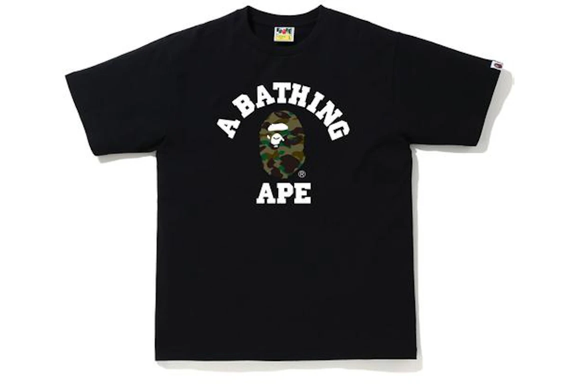 BAPE 1st Camo College T-Shirt (SS20) Black/Green