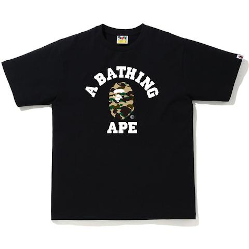 bathing ape t shirt black