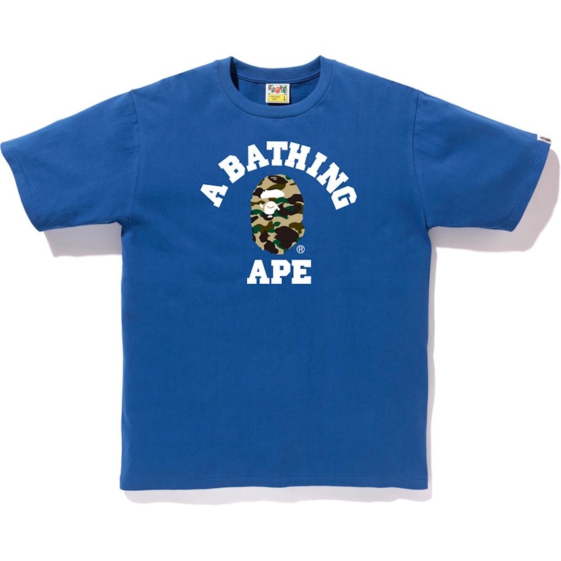 BAPE 1st Camo College Tee White Men's - US