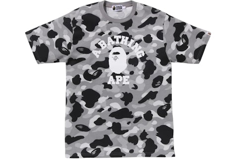 Stockx Bape T Shirt Army BAPE 1st Camo College Tee Tee Gray Men's