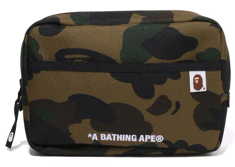 BAPE 1st Camo Cordura Multi Pouch Green - SS24 - US