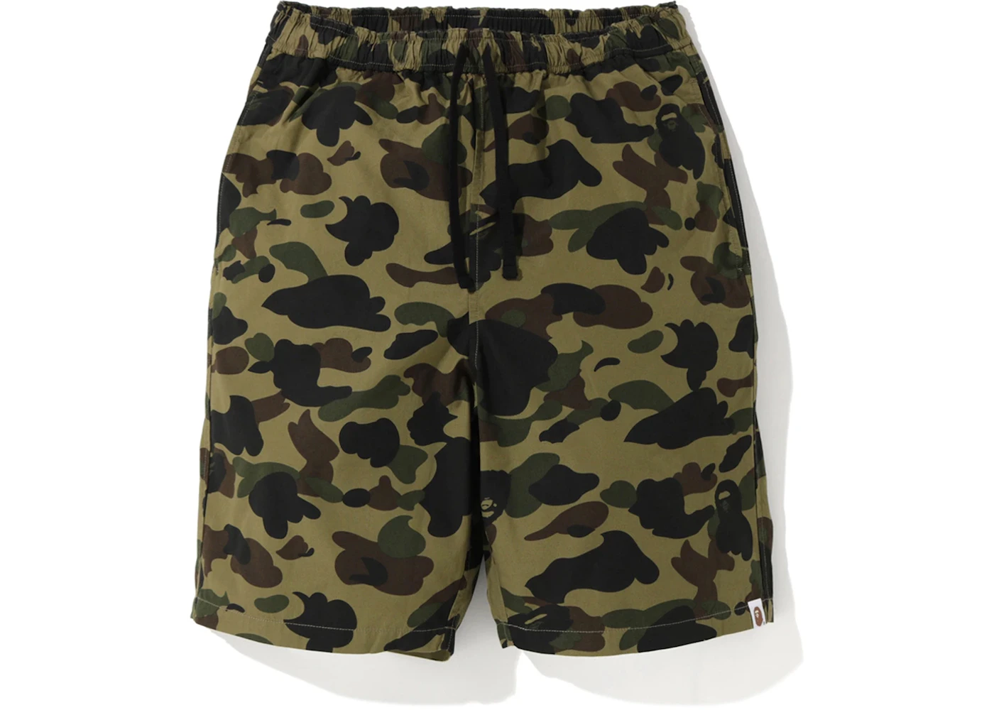 Green sales bape shorts