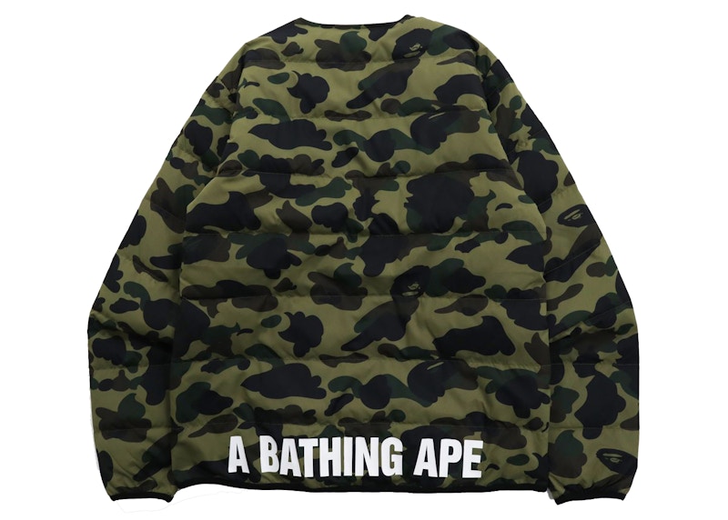 BAPE 1st Camo Light Weight Down Jacket (FW21) Green Men's - FW21 - US