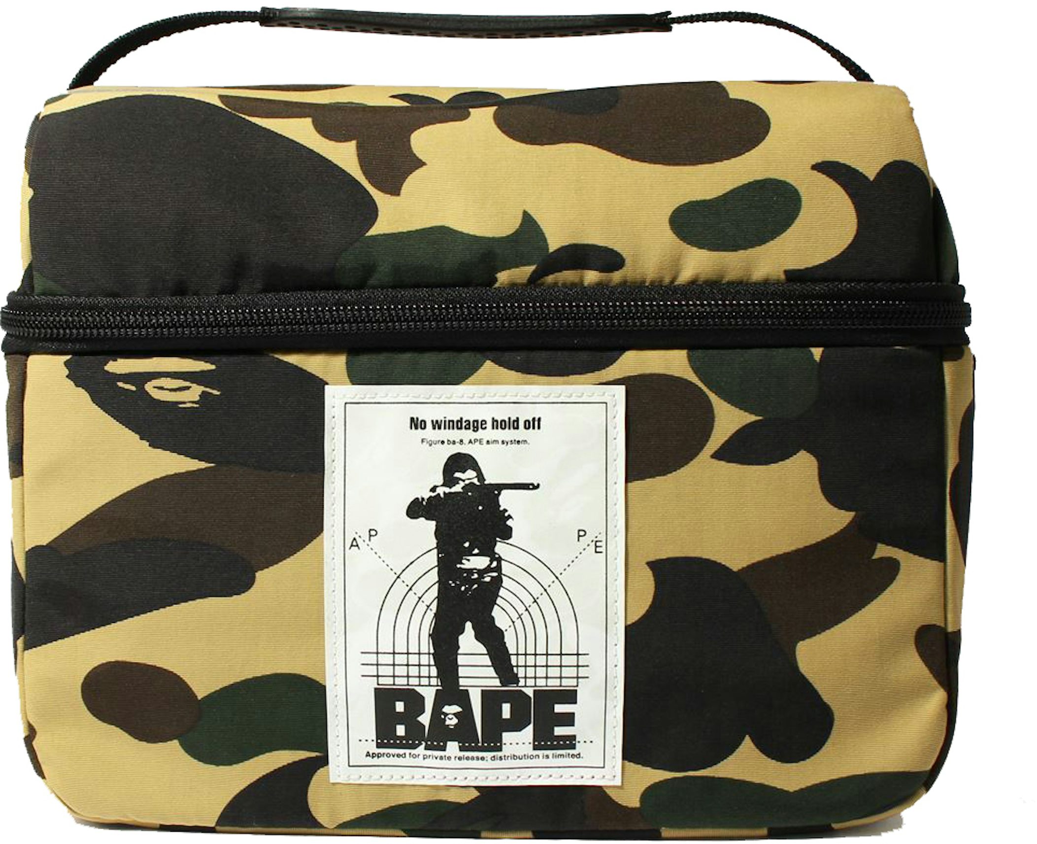 BAPE 1st Camo Utility Bag Yellow for Men