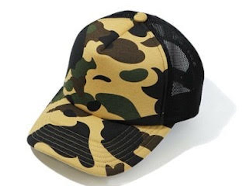 BAPE 1st Camo Mesh Cap Yellow - SS20 - US