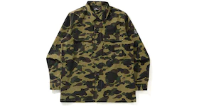 BAPE 1st Camo Military Shirt Shirt Green