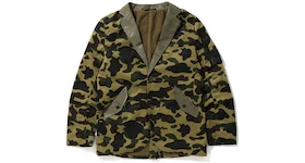 BAPE 1st Camo Military Tailored Jacket Green
