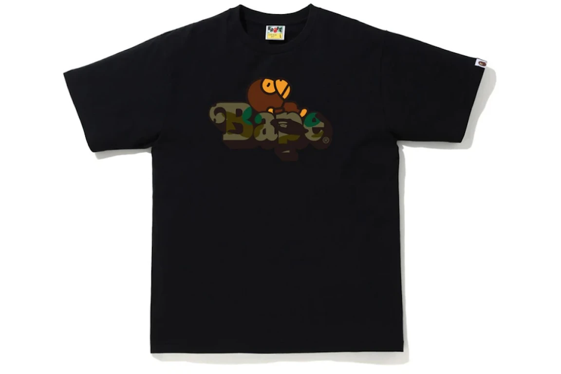BAPE 1st Camo Milo on BAPE Tee Black/Green
