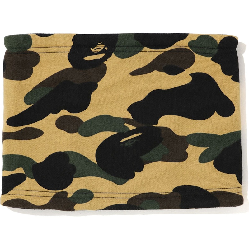 BAPE 1st Camo Neck Warmer Yellow FW19 US