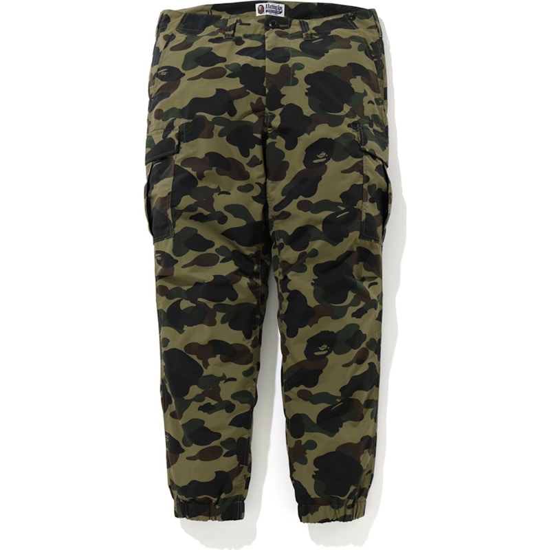 BAPE 1st Camo Slim 6 Pocket Jogger Pants Green Men's - FW18 - US