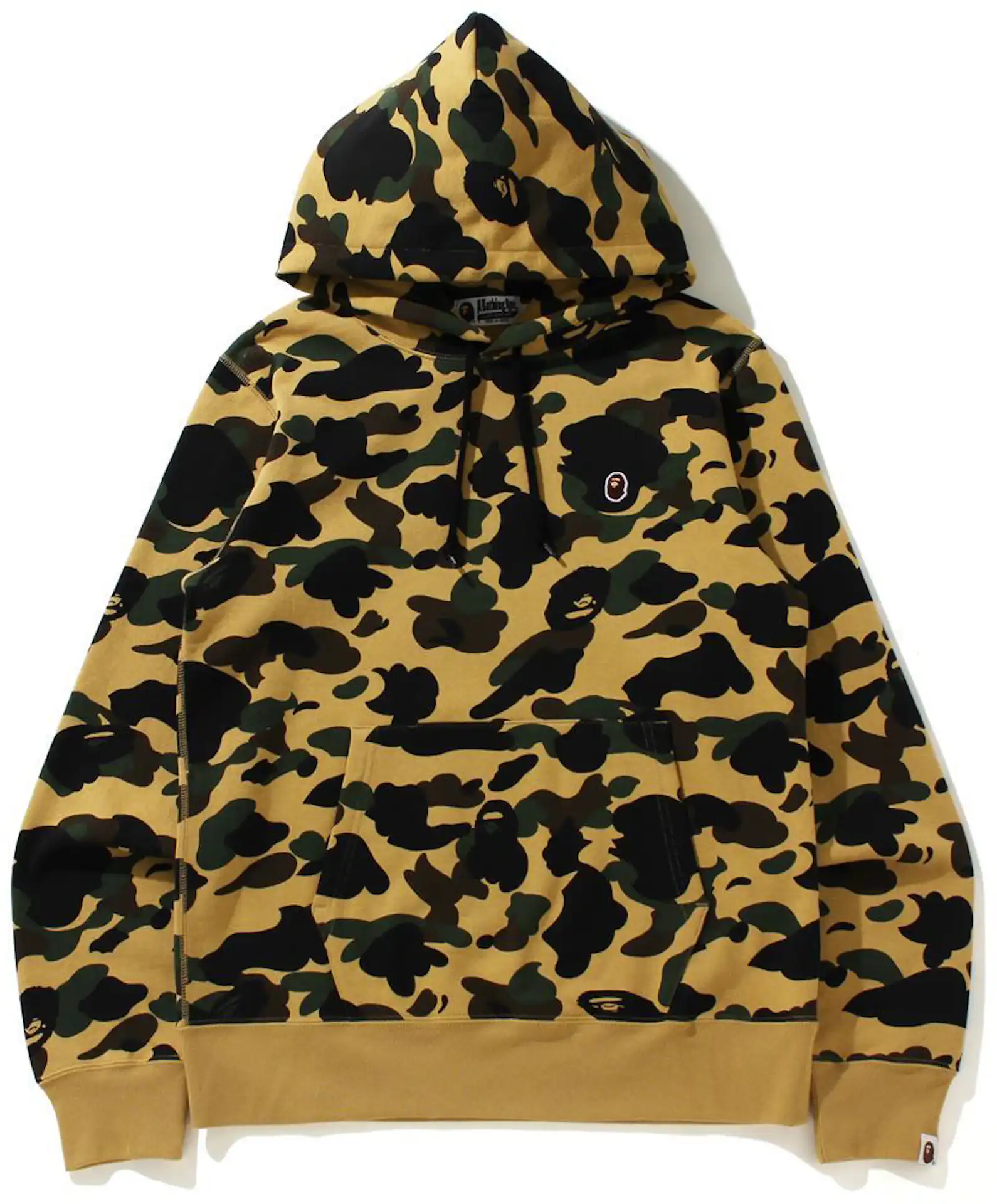 BAPE 1st Camo One Point Pullover Hoodie Yellow - SS21 - GB