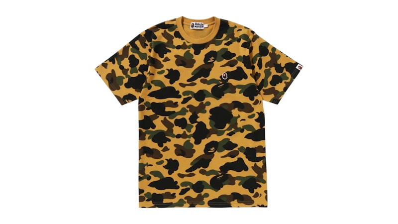 BAPE 1st Camo One Point Tee (SS26) Yellow