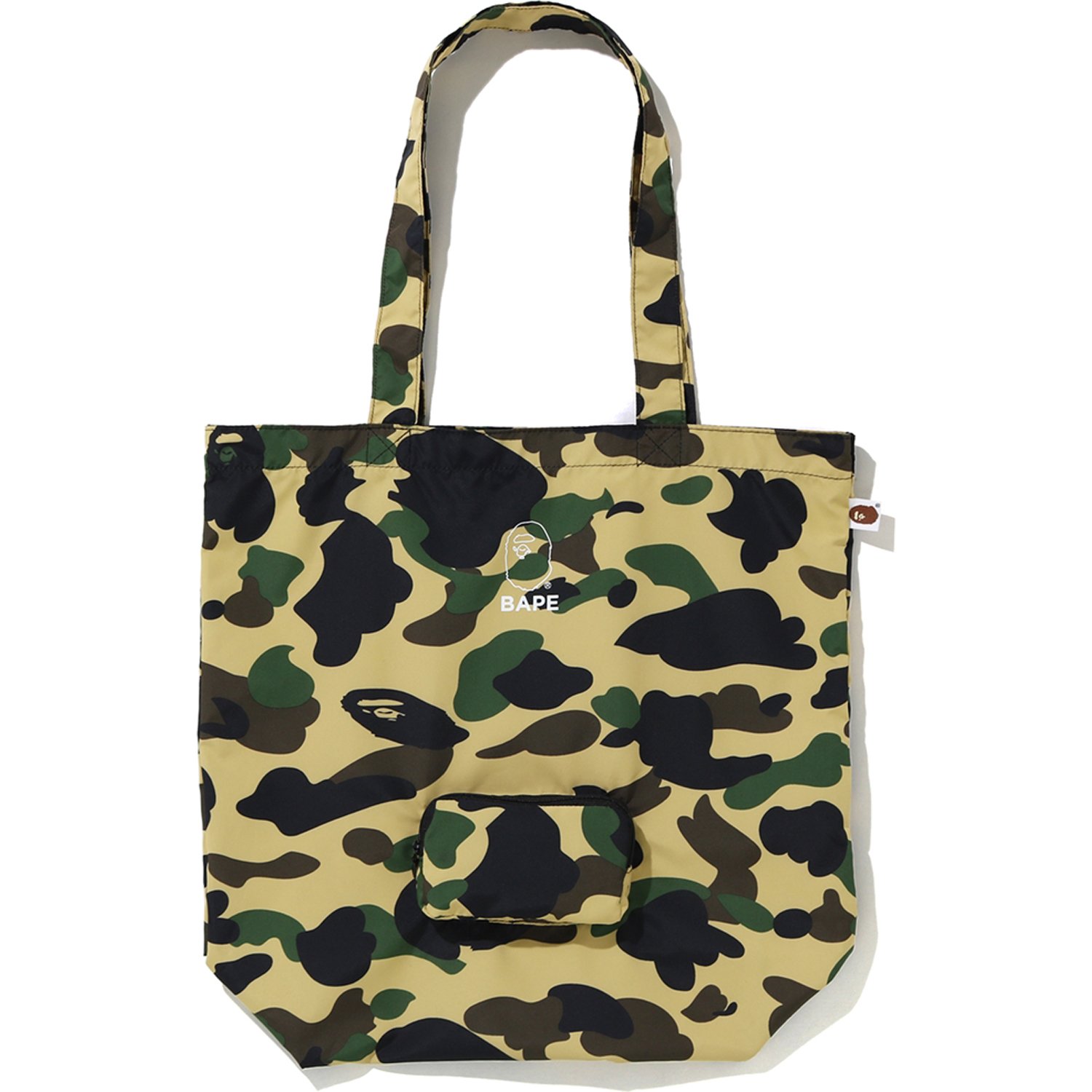 BAPE 1st Camo Packable Tote Bag Yellow - FW19 - US