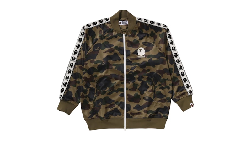 ジャケット・アウター 1ST CAMO TRACK JACKET M GREEN BAPE 1st Camo Relaxed Fit Track Jacket Green Men's - SS25 - US
