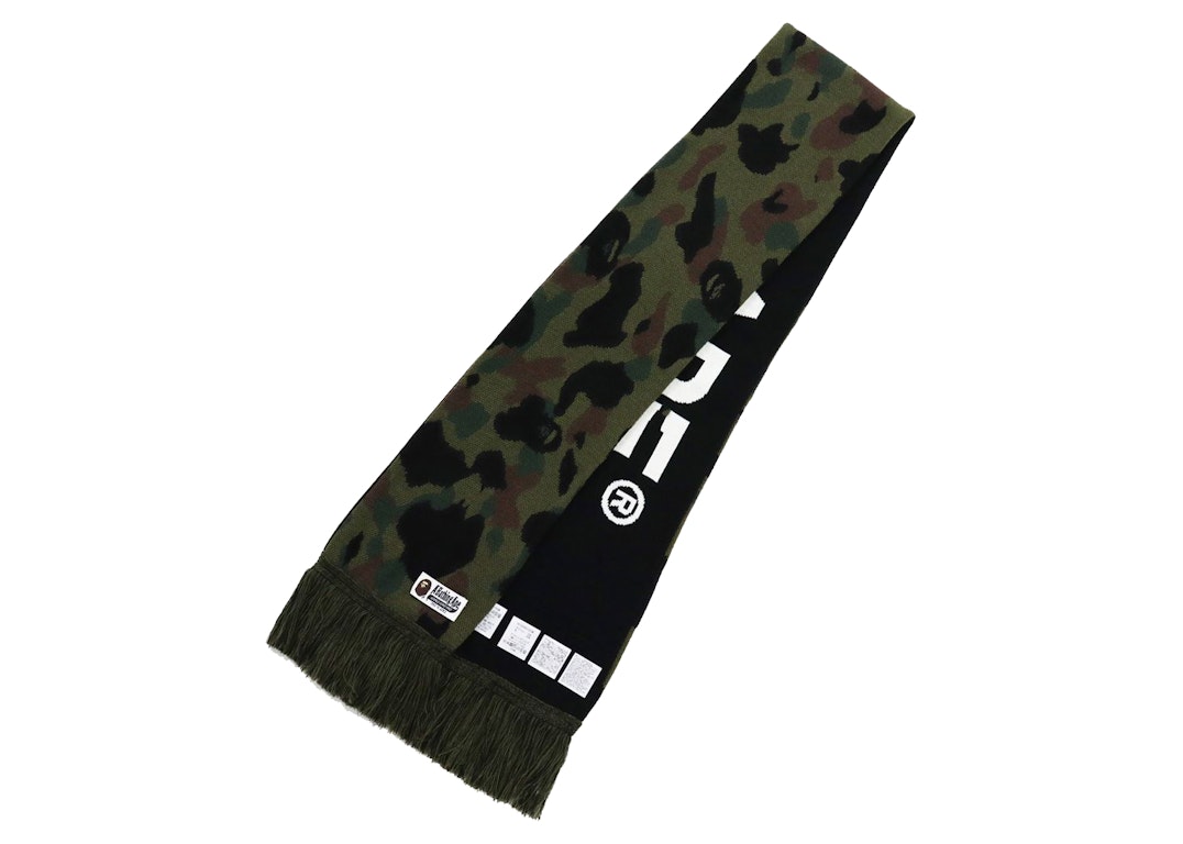 Pre-owned Bape 1st Camo Scarf (fw21) Green