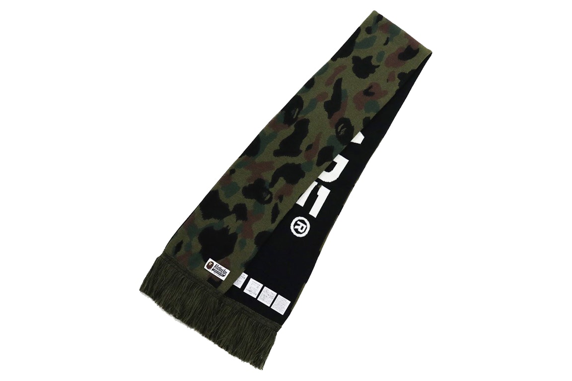 Pre-owned Bape 1st Camo Scarf (fw21) Green