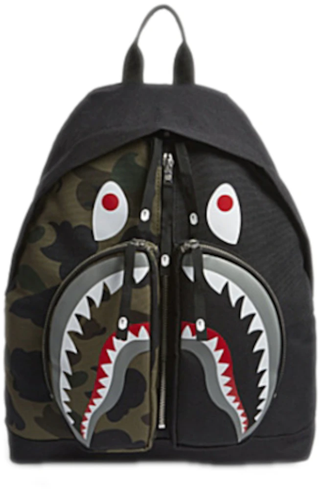 BAPE 1st Camo Shark Day Pack Green - SS18 - US