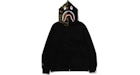 BAPE 1st Sudadera con capucha Camuflaje Shark Full Zip Negro