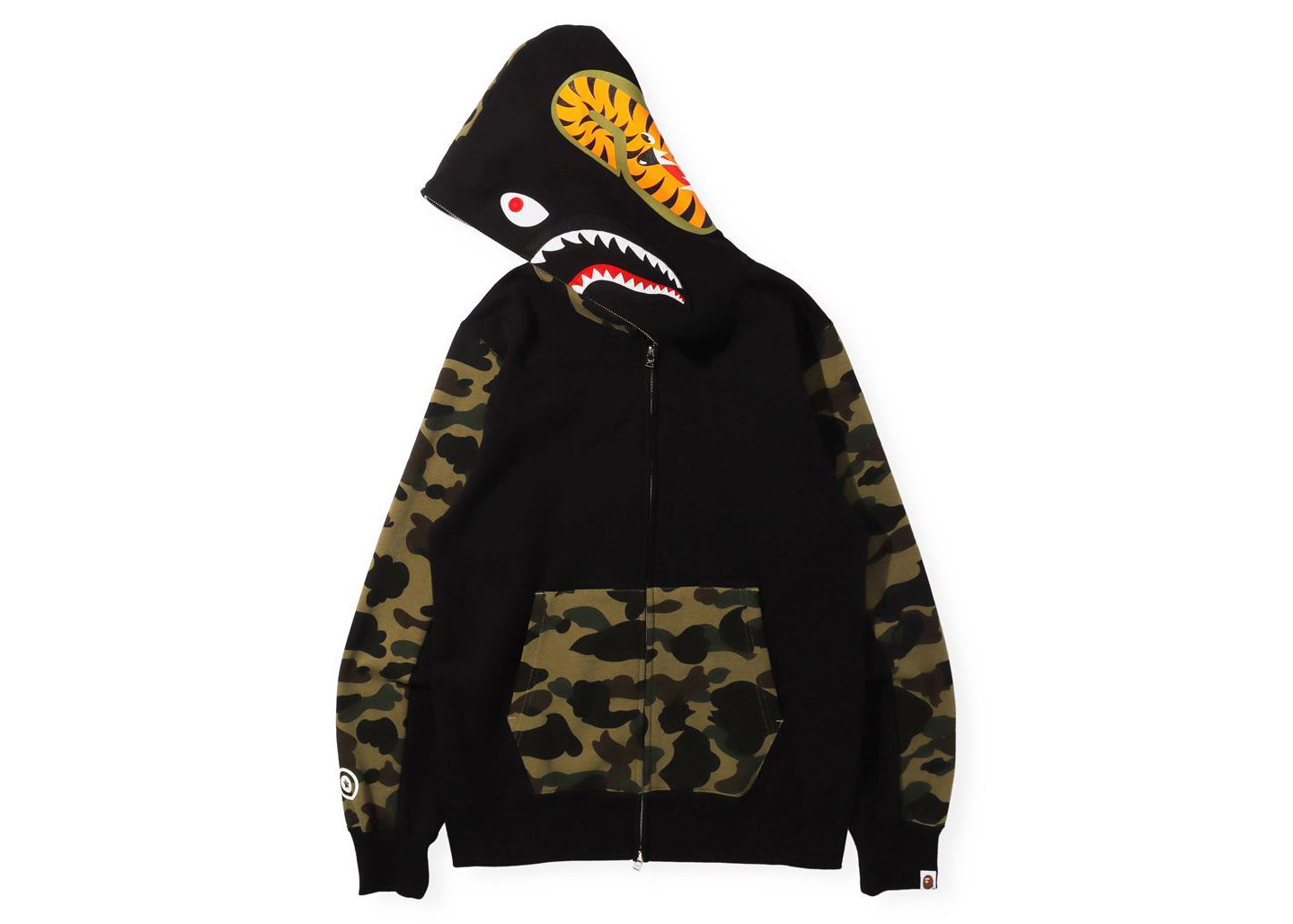 Bape hoodie store half zip