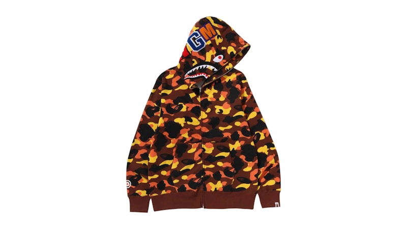 シャークパーカー　1stcamo RONR M BAPE-1st-Camo-Shark-Full-Zip-