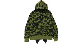 BAPE 1st Camo Shark Relaxed Fit Pullover Hoodie Green
