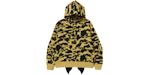 BAPE 1st Camo Shark Relaxed Fit Pullover Hoodie Yellow