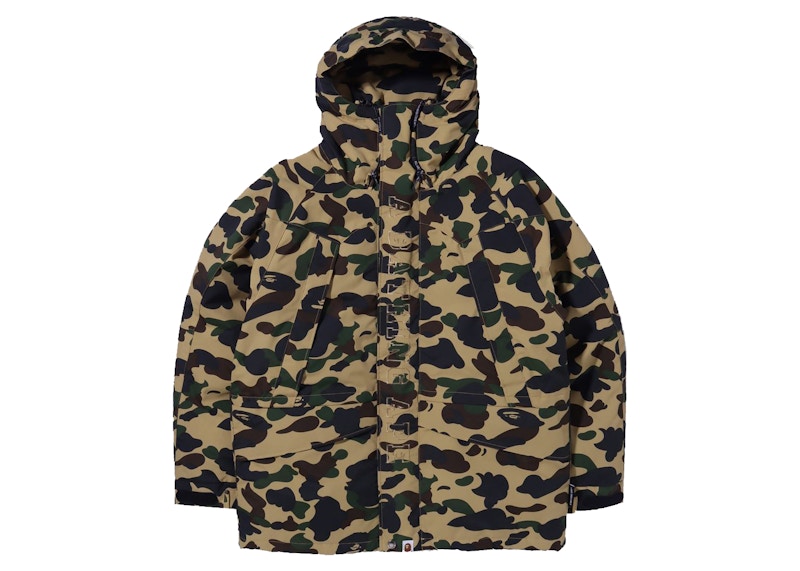 BAPE 1st Camo Snowboard Down Jacket (FW21) Yellow Men's - FW21 - US