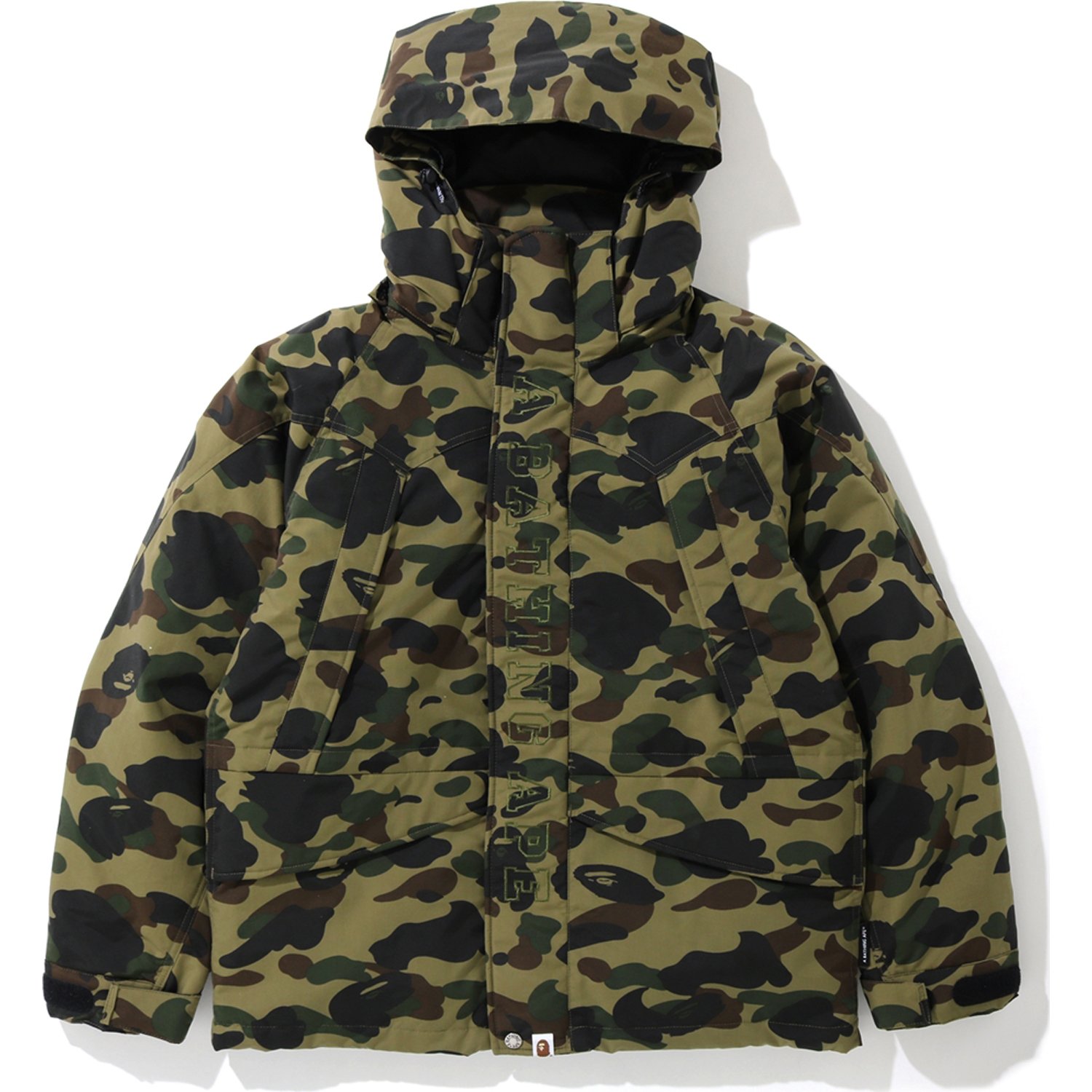 BAPE 1st Camo Snowboard Down Jacket Green Men's - FW19 - US