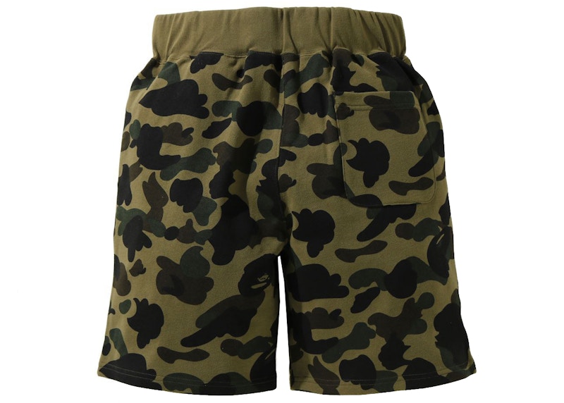 BAPE 1st Camo Sweat Shorts (SS21) Green Men's - US