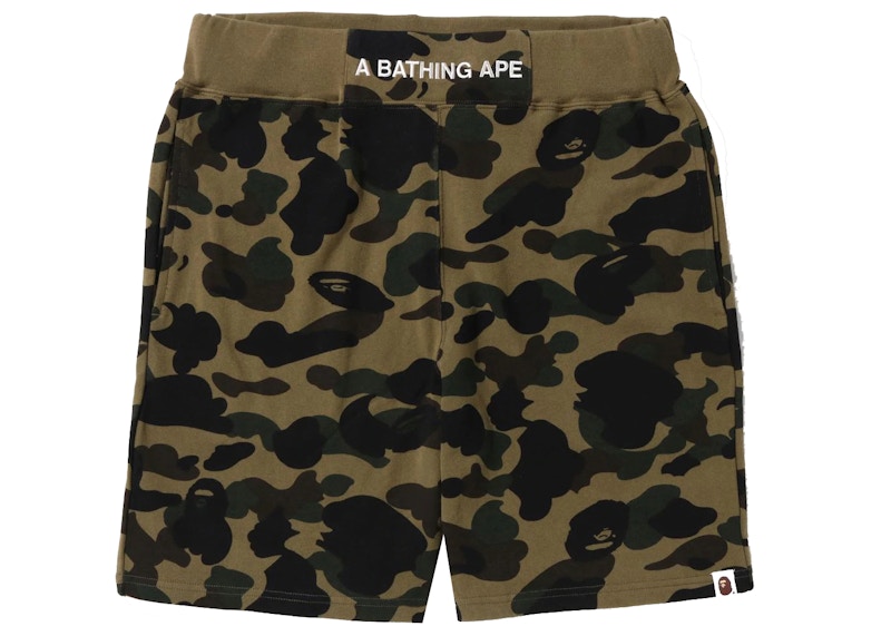 BAPE 1st Camo Sweat Shorts (SS22) Green Men's - SS22 - US