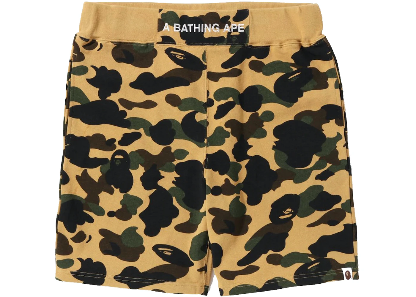 BAPE 1st Camo Sweat Shorts (SS22) Yellow Men's - SS22 - US