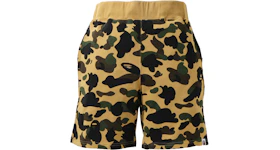 BAPE 1st Camo Sweat Shorts (SS21) Yellow
