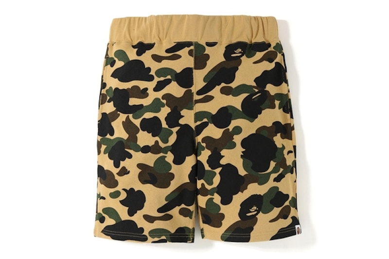 BAPE Giant 1st Camo Wide Fit Sweat Shorts Green Men's - SS21 - US