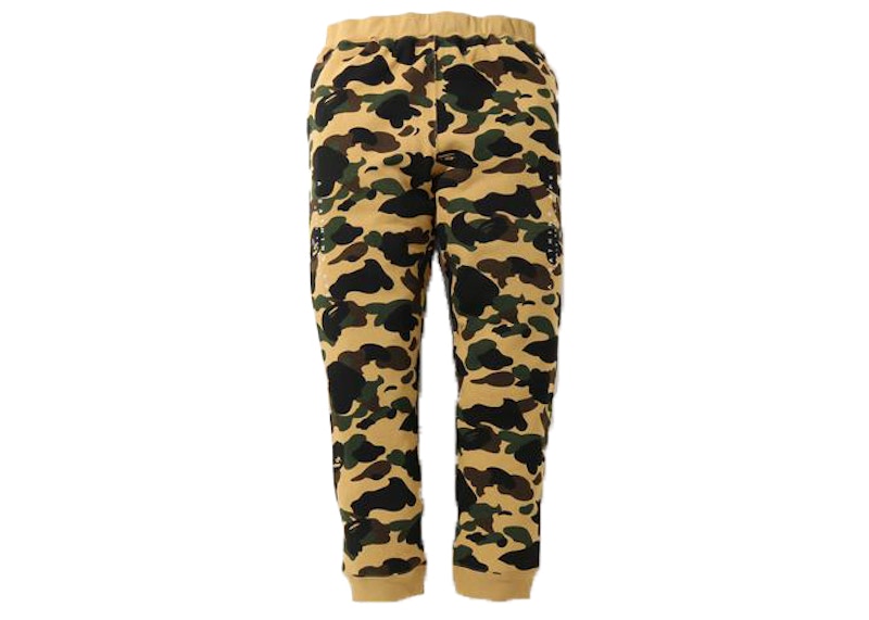 BAPE 1st Camo Sweatpants (SS21) Yellow Men's - SS21 - US