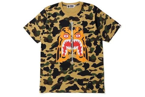 BAPE 1st Camo Tiger T-Shirt Yellow Men's SS20 US