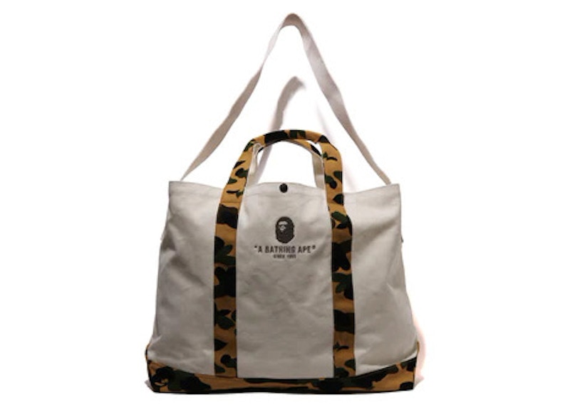 BAPE 1st Camo Packable Tote Bag Green - FW19 - US