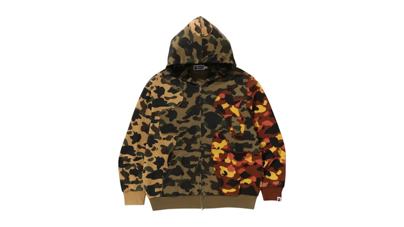 [BAPE]1STCAMO UPCYCLED RELAXED FIT FULL ZIPHOODIE 要在庫確認 BAPE 1st Camo Upcycled Relaxed Fit Full Zip Hoodie Multi