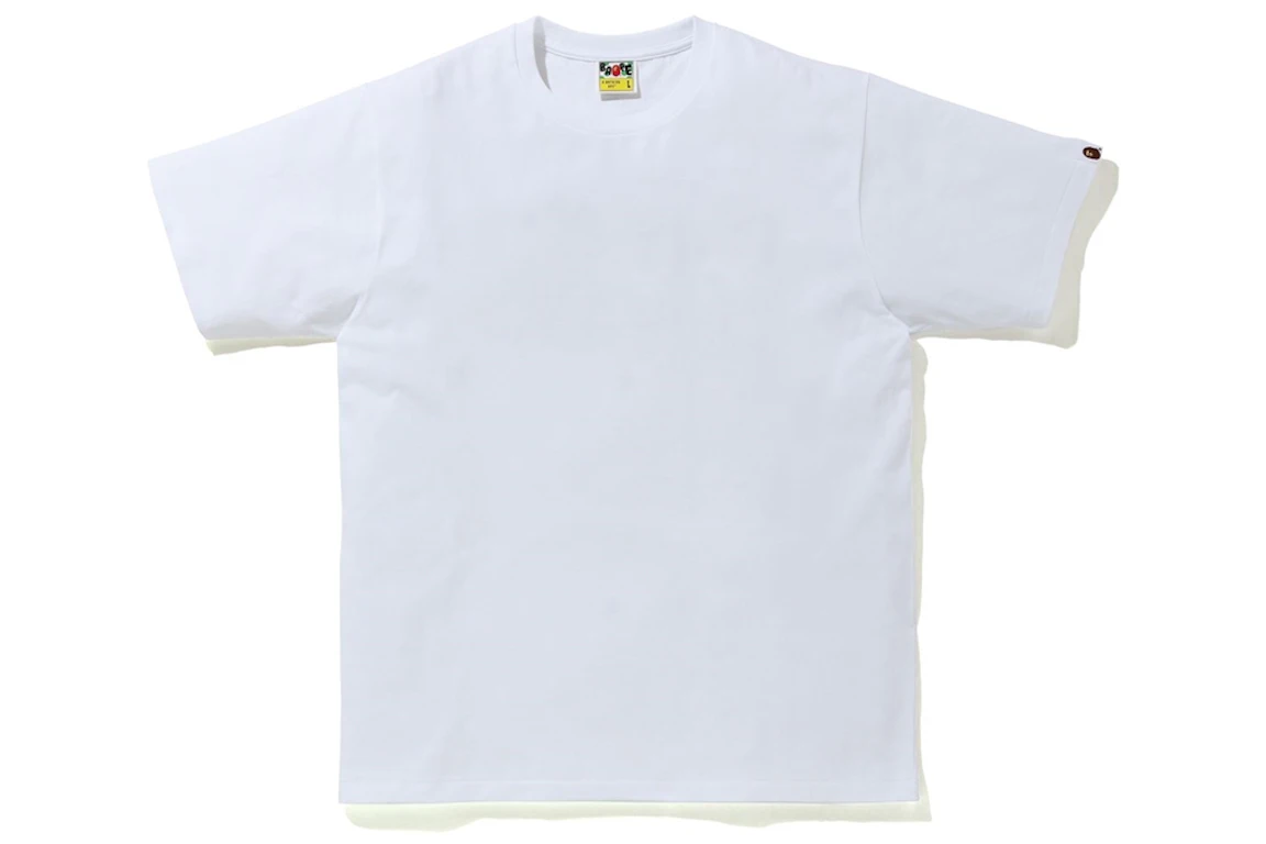 BAPE 1st Camo WGM Ape Head Overlap Tee White/Green