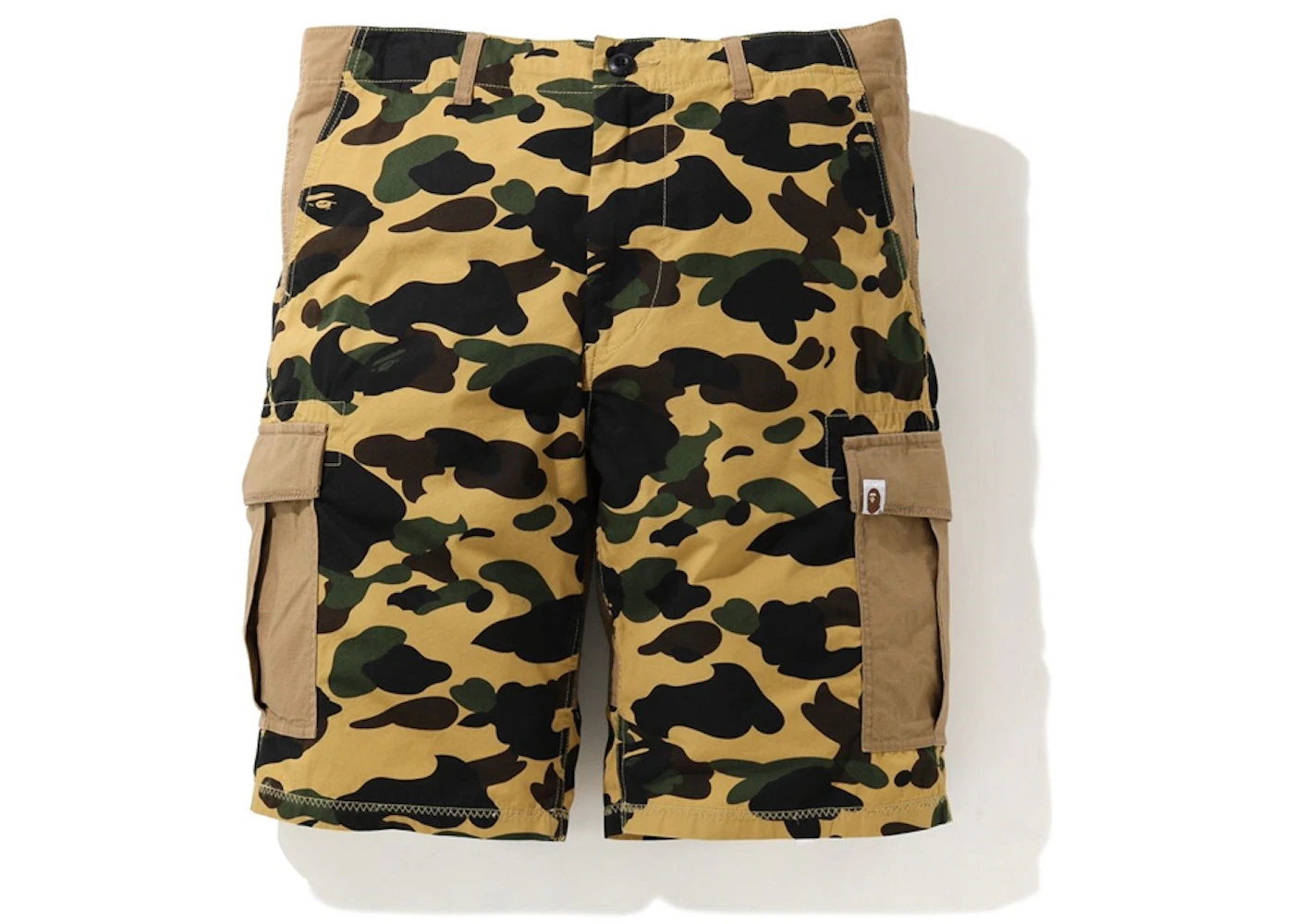 BAPE 1st Camo Wide 6Pocket Shorts Yellow Men's SS20 US