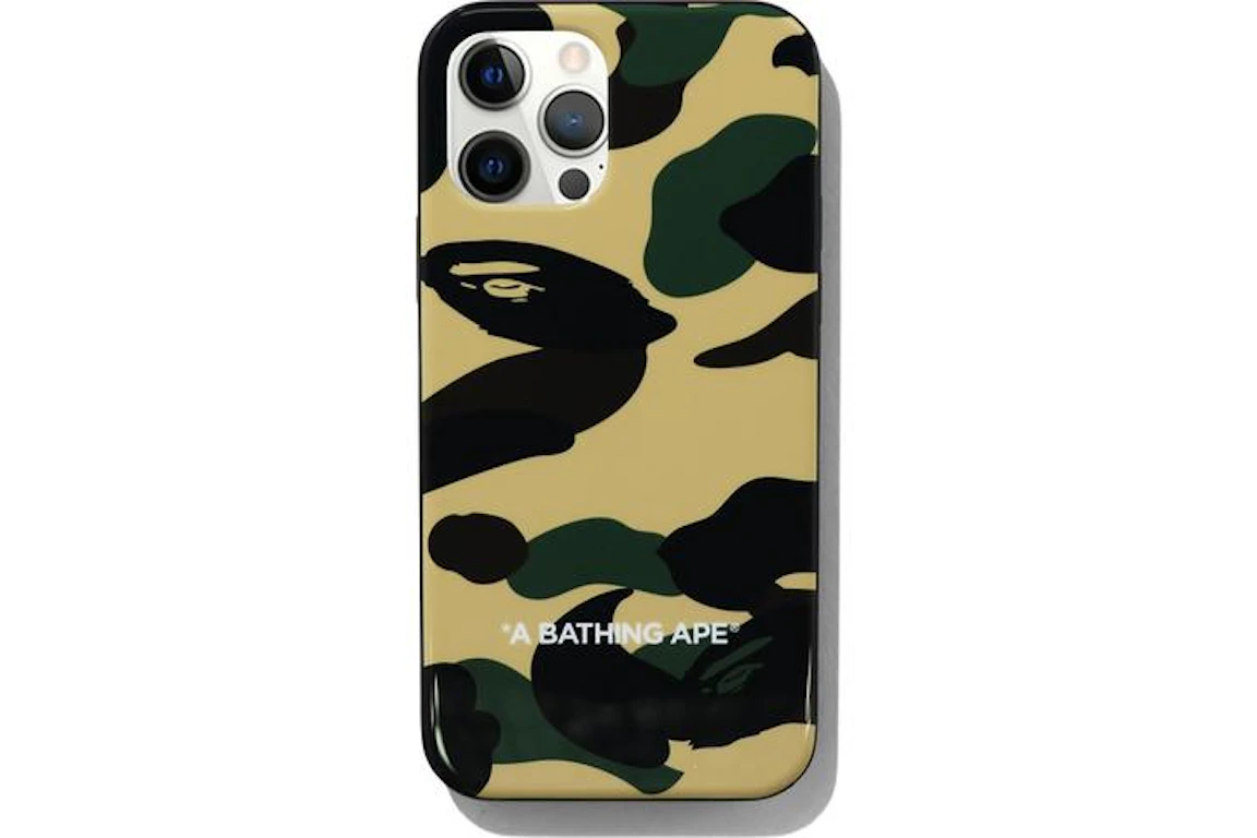 BAPE 1st Camo iPhone 12/12 Pro Case Yellow