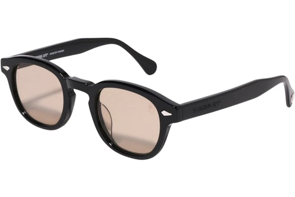 BAPE 20 Sunglasses Black/Beige
