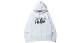 BAPE 27th Anniversary Foil Wide Pullover Hoodie White