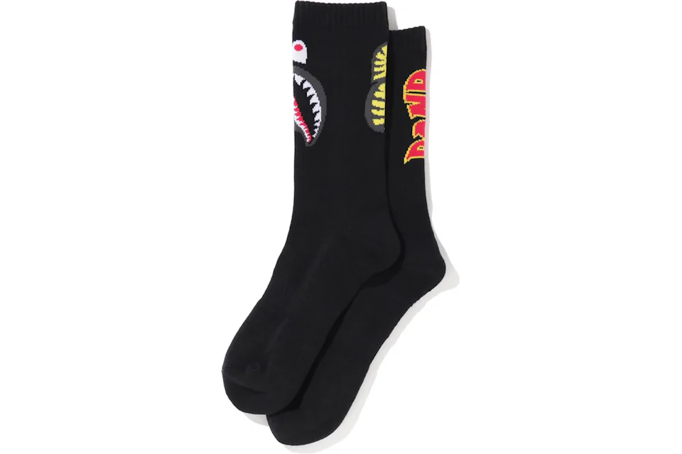 BAPE 2Nd Shark Socks (FW20) Black