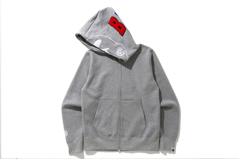 Gray bape outlet hoodie