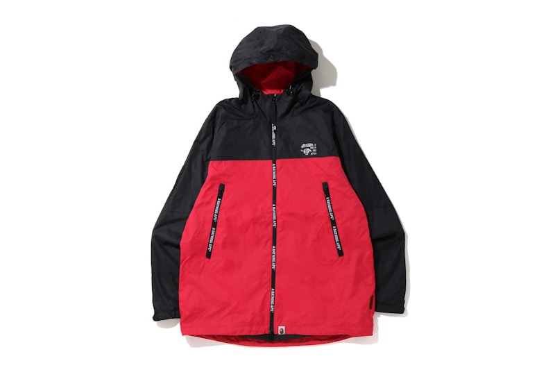 BAPE 2tone Hoodie Jacket Red