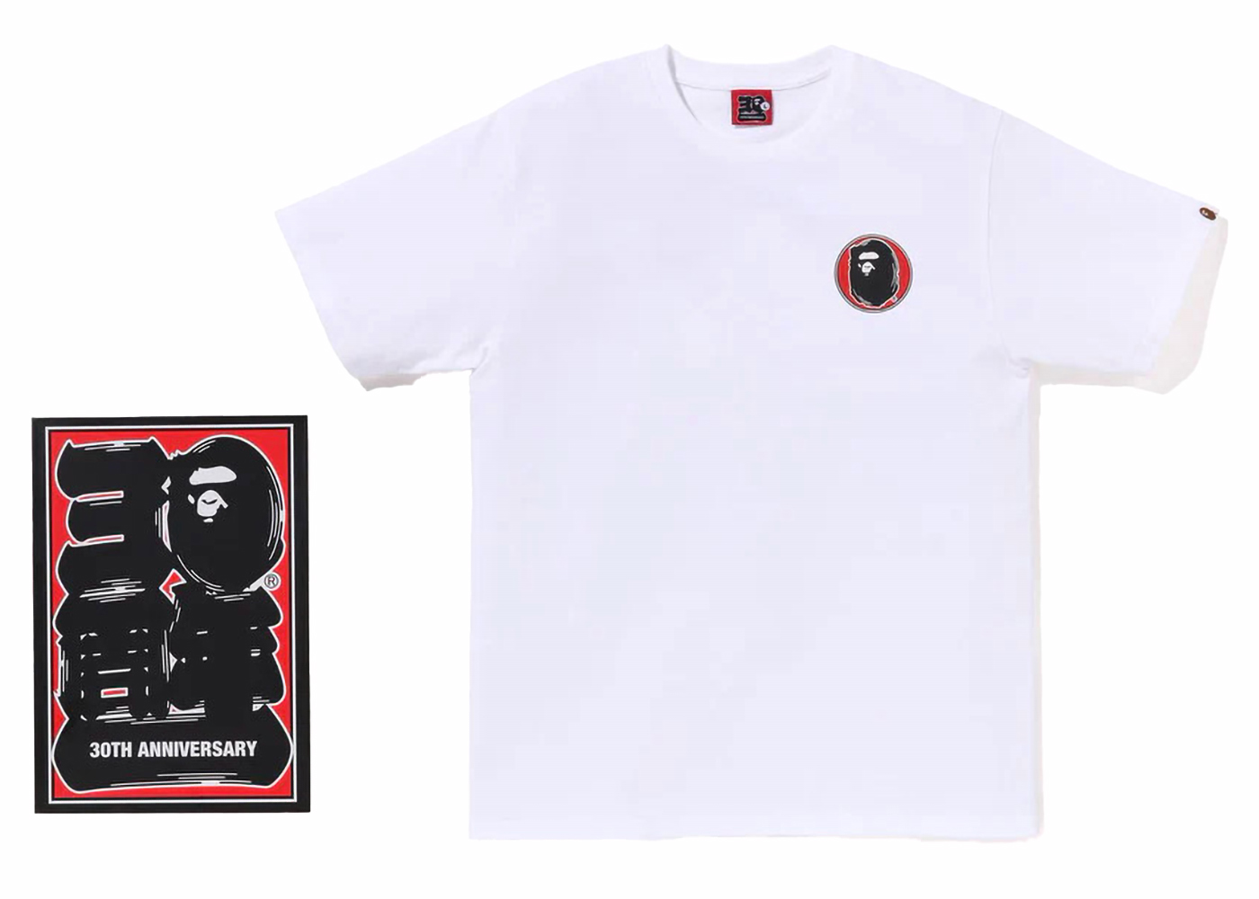 BAPE x Union 30th Anniversary Tee White Men's - FW21 - US