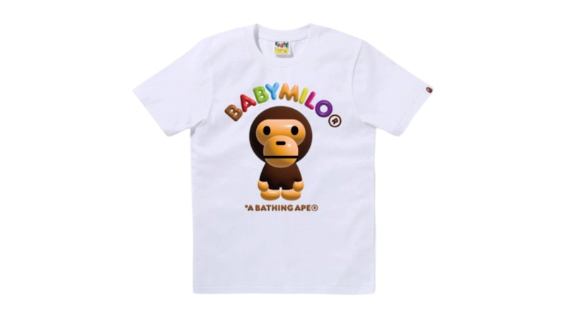 BAPE 3d Baby Milo Tee White - SS26 - US