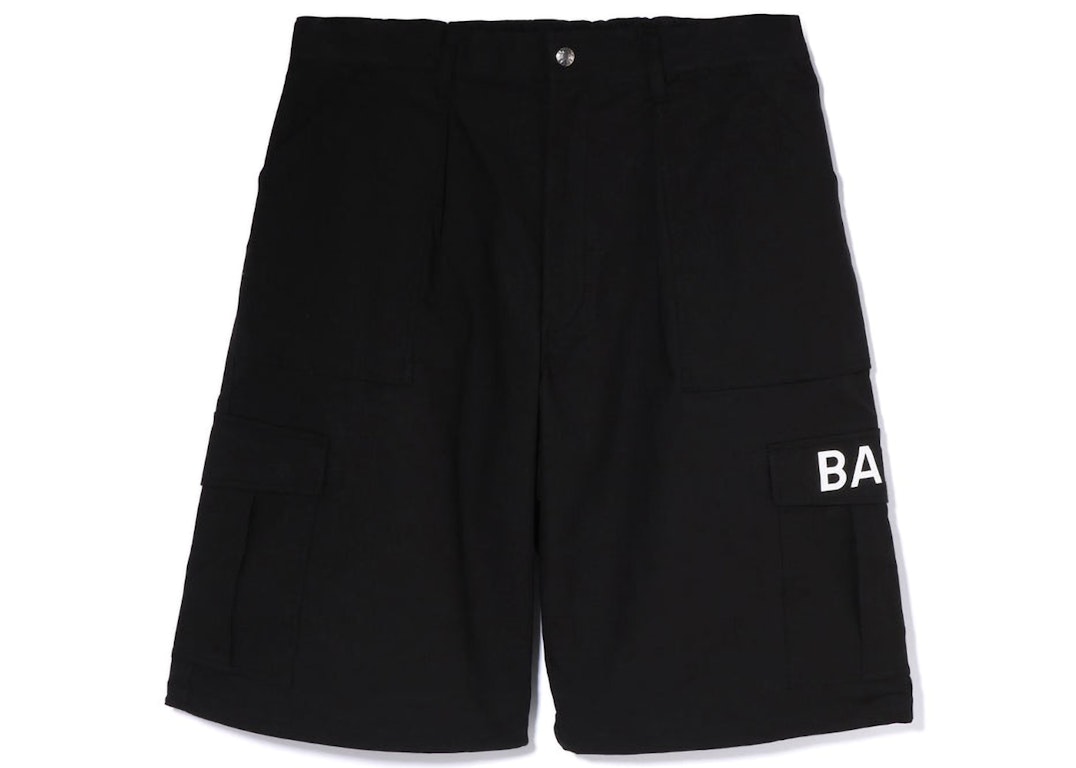 Pre-owned Bape 6 Pocket Wide Fit Shorts Black