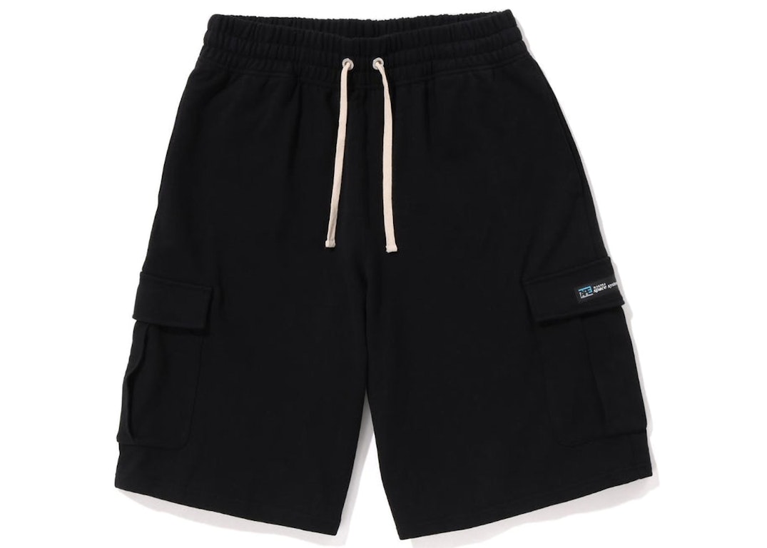 Pre-owned Bape 6 Pocket Wide Fit Sweat Shorts Black