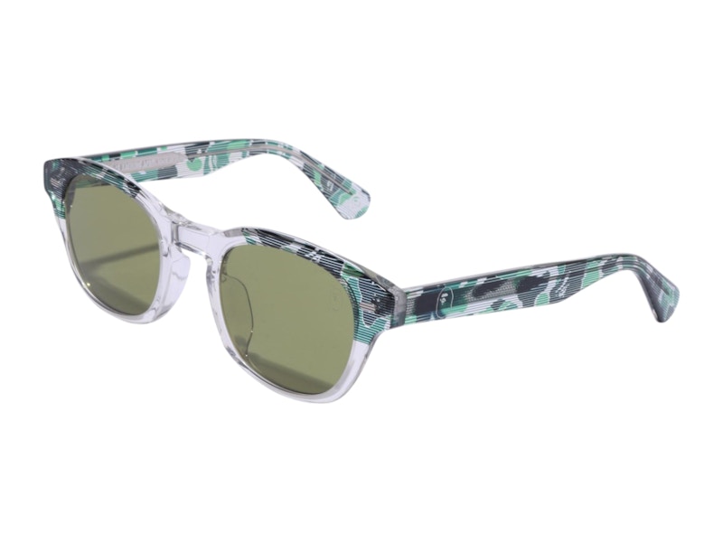 Pre-owned Bape 7 Sunglasses In Grey/green In Multi